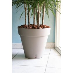 Pot de fleurs avec réserve d eau - RIVIERA - Loft Rond - Ø 49 x H 45 c