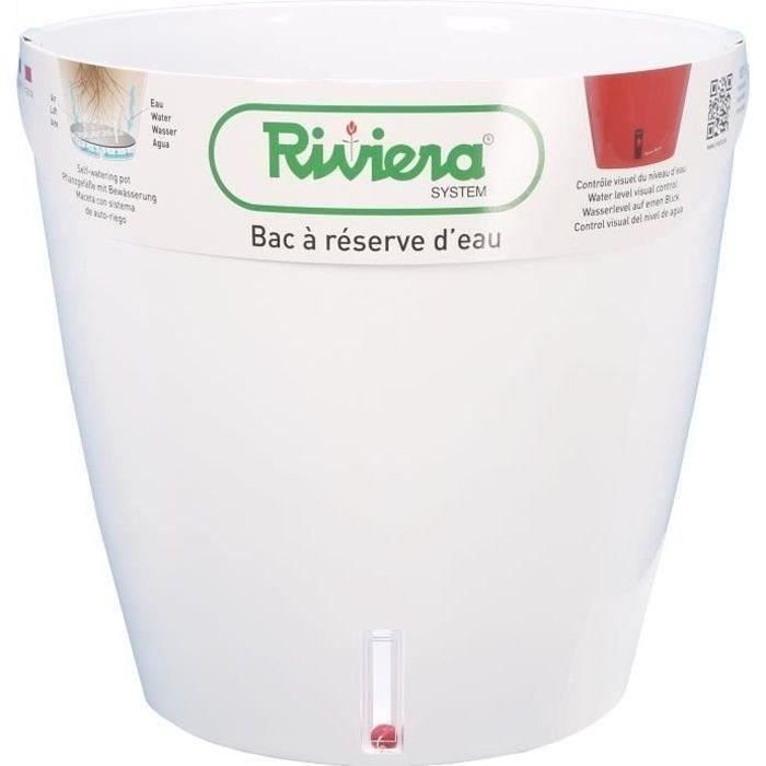 RIVIERA Waterreservebak - Rond - Ø 36 x H 33 cm - Wit