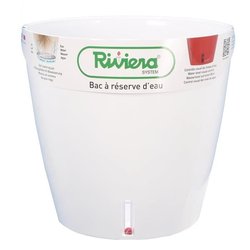 RIVIERA Waterreservebak - Rond - Ø 36 x H 33 cm - Wit
