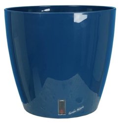 RIVIERA EVA NEW ronde bloembak - Kunststof - Diameter 36 cm - Blauw