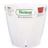 RIVIERA Eva Nuovo vaso tondo in plastica - Ø 46 cm - 49 L - Bianco