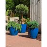 RIVIERA EVA NEW round flower box - Plastic - Diameter 46 cm - Blue