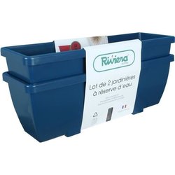 RIVIERA EVA-Blumenkasten  Set mit 2 Pflanzgefäßen  Kunststoff  57 c