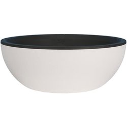 RIVIERA - Blumentopfschneider - Granit D40 - weiß