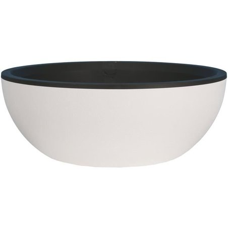 RIVIERA - Blumentopfschneider - Granit D40 - weiß