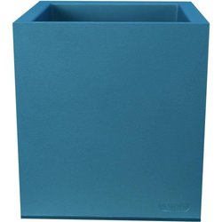 RIVIERA GRANIT rechthoekige bloembak - Kunststof - 60x30 cm - Blauw