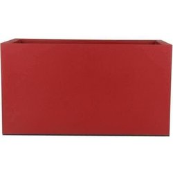 Cestino di fiori in granito - 60x30 cm - rosso