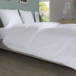 Cubierta de dudo dudo - 260x240 cm - Algodón - Antibacteriano - Blanco