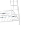 BRUCE Lits superposés  3 places - 90/140 x 190 cm - Blanc - En métal -