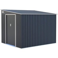 Abri de jardin en métal 5,5 m² - 215 x 257 x 193 cm - TORONTO - Kit d 