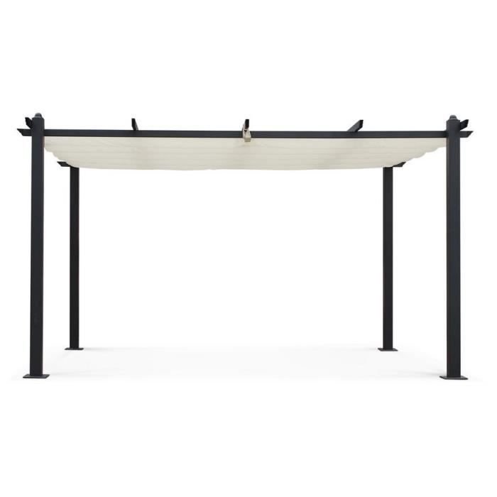 Aluminiumpergola CORDOBA - Ecru - 4 x 3 m