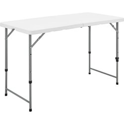 Folding table - 120 cm - 4 persons - Powder coated steel tubes, Ø 25 x