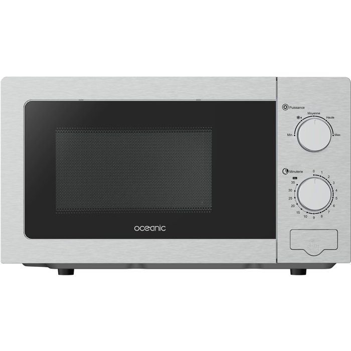 OCEANIC Micro onde MO20S argento - 20L - 700 W - Libera installazione