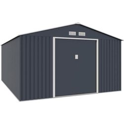 Gartenhaus aus Metall, 15,16 m²  Verankerungsset inklusive  Anthrazi
