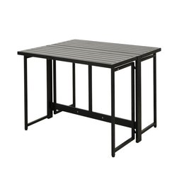 Table de jardin FERRET - Pliante - Métal - 4 personnes - 98 x 80 x 72 