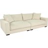 Festes gerades Sofa - 4 Sitze - PEDRO - Beige Cord - 261 x 124 x 104 c