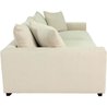 Festes gerades Sofa - 4 Sitze - PEDRO - Beige Cord - 261 x 124 x 104 c