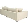 Festes gerades Sofa - 4 Sitze - PEDRO - Beige Cord - 261 x 124 x 104 c