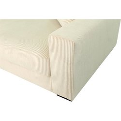Festes gerades Sofa - 4 Sitze - PEDRO - Beige Cord - 261 x 124 x 104 c