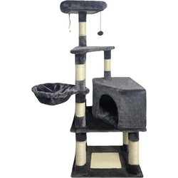 SWIFTY Cat tree - 55 x 40 x 138 cm - Dark grey - 3 platforms, 1 perch,