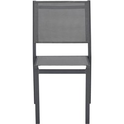 Gartentisch-Set für 6 Personen: Tisch + 6 Stühle  Aluminiumstruktur 