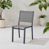 Gartentisch-Set für 6 Personen: Tisch + 6 Stühle  Aluminiumstruktur 