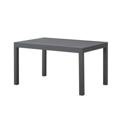 Rechteckiger ausziehbarer Gartentisch für 6 bis 8 Personen  Aluminium