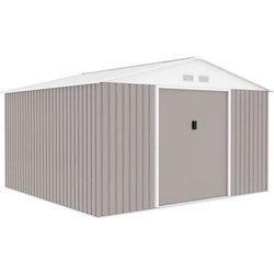 Abri de jardin en métal 10,85 m² - 340 x 319 x 210 cm - JUPITER - Kit 