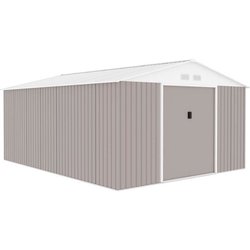 Abri de jardin en métal 15,16 m² - 340 x 446 x 210 - SATURNE - Kit d a