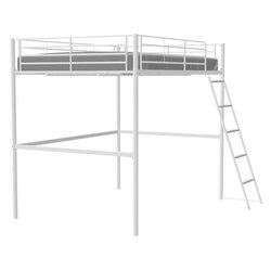 Eliot Mezzanine Bett 140 x 190 cm - Metall - Box Spring - Weiß
