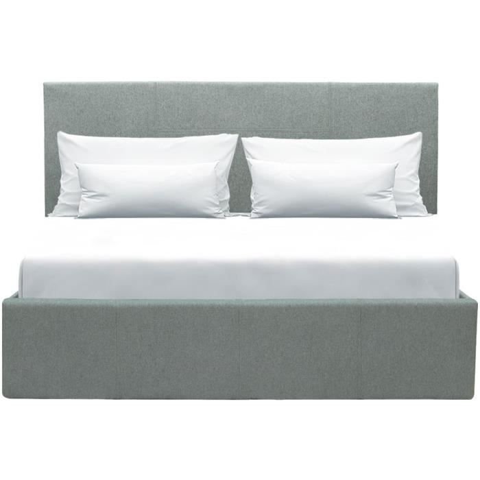 MARTIN Bett mit Stauraum für Erwachsene  Schlafen 140 x 190 cm  Hell