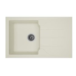 STRADOUR Fregadero de cocina empotrado 1 recipiente + 1 escurridor de 