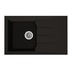 Fregadero - Resina BMC - Negro - Encastrable - STRADOUR - Alineo 1C - 
