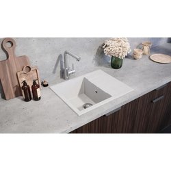 Lavello - Resina SMC - Bianco liscio - Incasso - STRADOUR - Cube 1C XS
