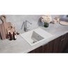 Lavello - Resina SMC - Bianco liscio - Incasso - STRADOUR - Cube 1C XS