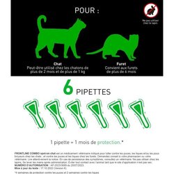 Frontline Combo Chats and Ferrets 6 pipettes
