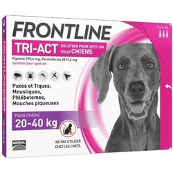 Pipetas FRONTLINE 3 Tri-Act - Para perros de 20 a 40 kg