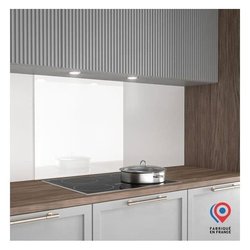 Spritzschutz - Dunstabzugshaubenrückwand - AURYS - Glas - Extraweiß - 
