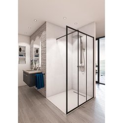 AURYS Paroi de douche en kit BALEARES  ATELIER N°8 - Verre Timeless 8 