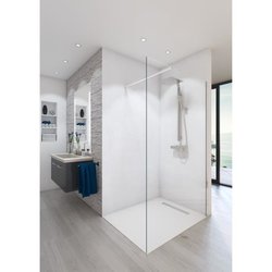 Paroi de douche en kit BALEARES CLAIRE - Verre Timeless 8 mm trempé by