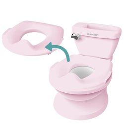 INGENUITY Mini Toilet voor Meisjes met Kind Toiletverkleiner Inclusief