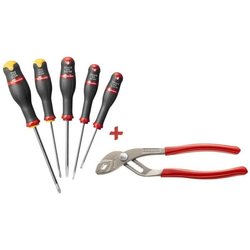 FACOM SET DI 5 CACCIAVITI + 1 PINZA MULTI-GRIP