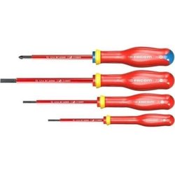 Box of 4 Tournvis Protwist isolated 1000V Facom - AT4VEPB (delivered w