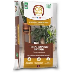 Tierra universal para macetas - BROWN GOLD - OBRTREM6U - 6L - Mejora e