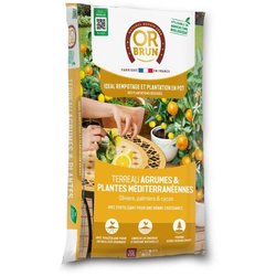 Zitruserde und mediterrane Pflanzen - GOLDBRAUN - OBRTAG20N - 20 L