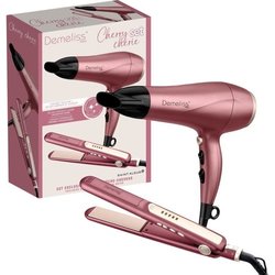 Stijltang + föhn set - DEMELISS - 2200 W - Cherry Chérie