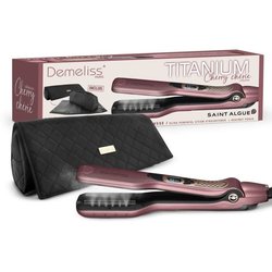 Piastra per capelli in titanio - DEMELISS - 5 temperature - 40 ml - Ma