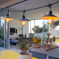 Outdoor solar light garland - LUMISKY - VINTY LIGHT SOLAR - 6 m - 10 f