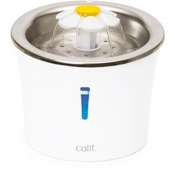 Catit Flower Cat Water Fountain - 3L - Stainless Steel Top - With LED 