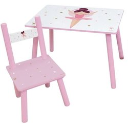 FUN HOUSE Tänzer Ballerina Tisch H 41,5 cm x B 61 cm x T 42 cm mit ein